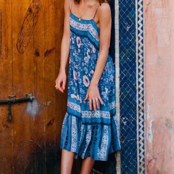 spell zahara midi dress